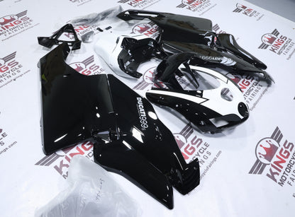 Ducati 999s Fairings (2005-2006) Black, White at KingsMotorcycleFairings.com