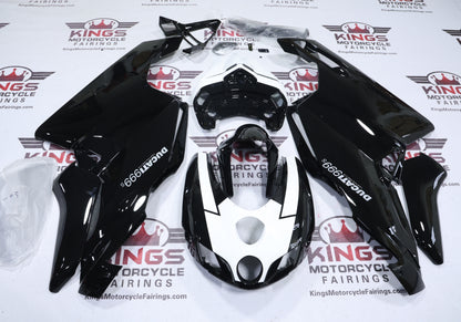 Ducati 999s Fairings (2005-2006) Black, White from KingsMotorcycleFairings.com