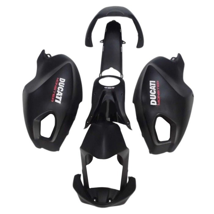 Ducati Monster 696, 796, 1100 Fairings (2008-2016) Matte Black at KingsMotorcycleFairings.com