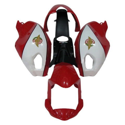 Ducati Monster 696, 796, 1100 Fairings (2008-2016) Red, White at KingsMotorcycleFairings.com