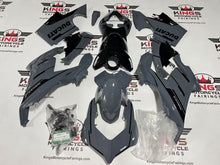 Ducati Panigale V4 Fairing Kit (2018-2019) Gray, Black Stripes at KingsMotorcycleFairings.com