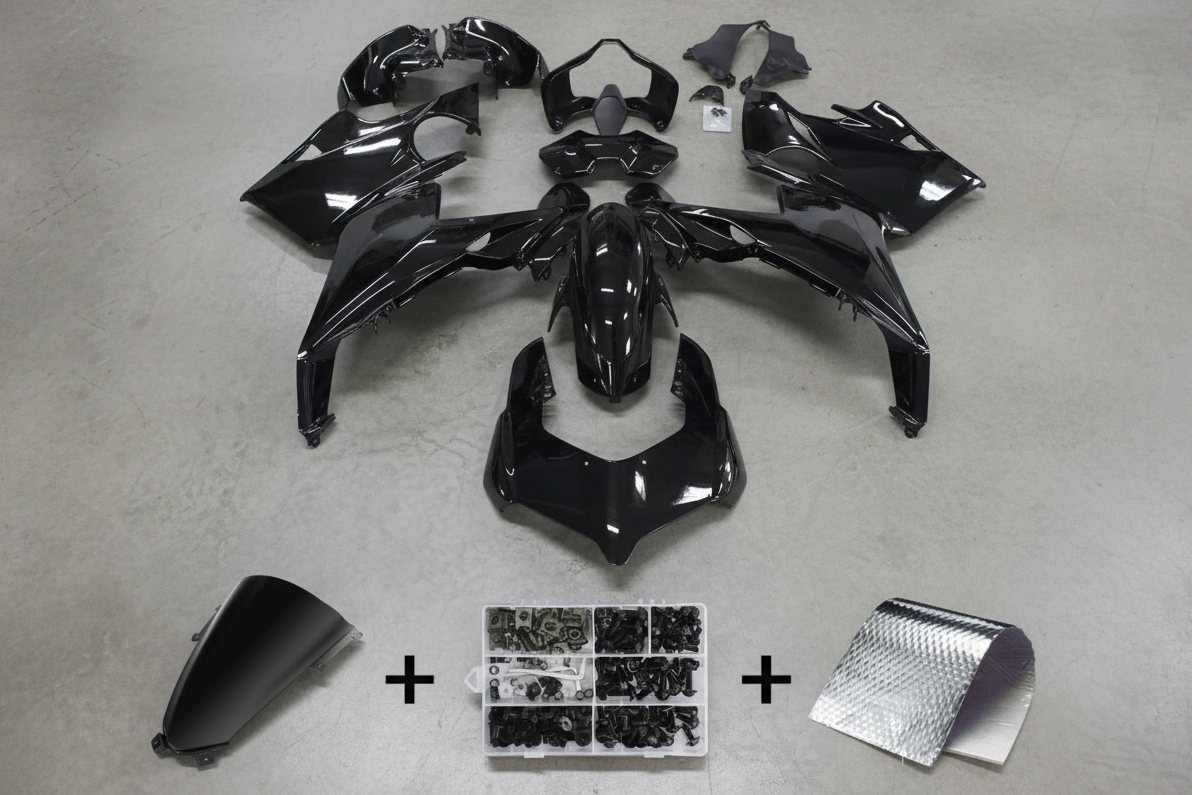 Ducati Panigale V4 Fairings (2018-2019) Black at KingsMotorcycleFairings.com