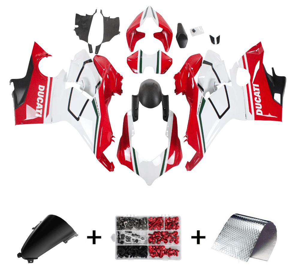 Ducati Panigale V4 Fairings (2018-2019) Red, White, Green, Black at KingsMotorcycleFairings.com 