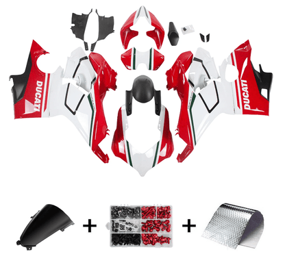 Ducati Panigale V4 Fairings (2018-2019) Red, White, Green, Black at KingsMotorcycleFairings.com 