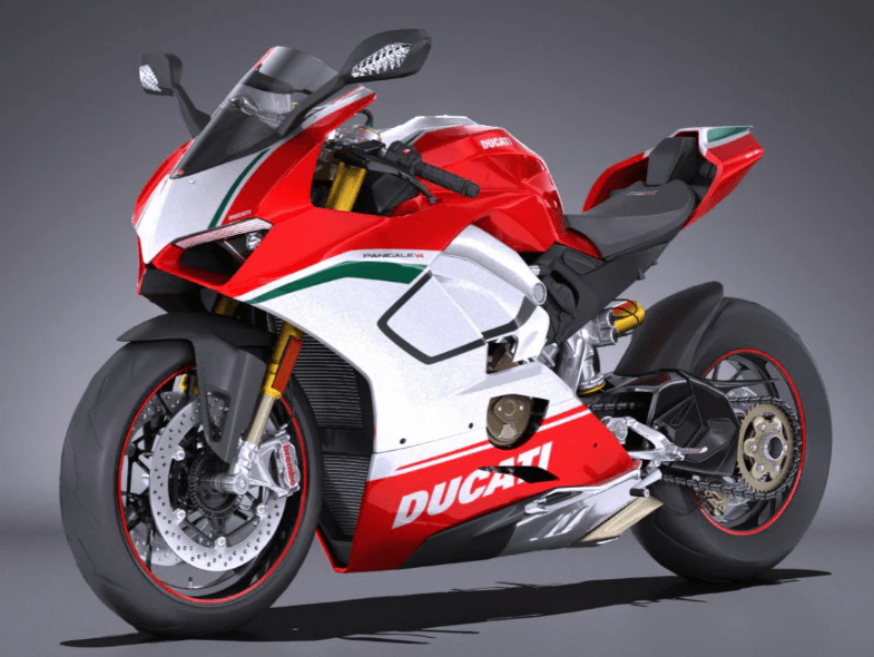 Ducati Panigale V4 Fairing Set (2018-2019) Red, White, Green at KingsMotorcycleFairings.com