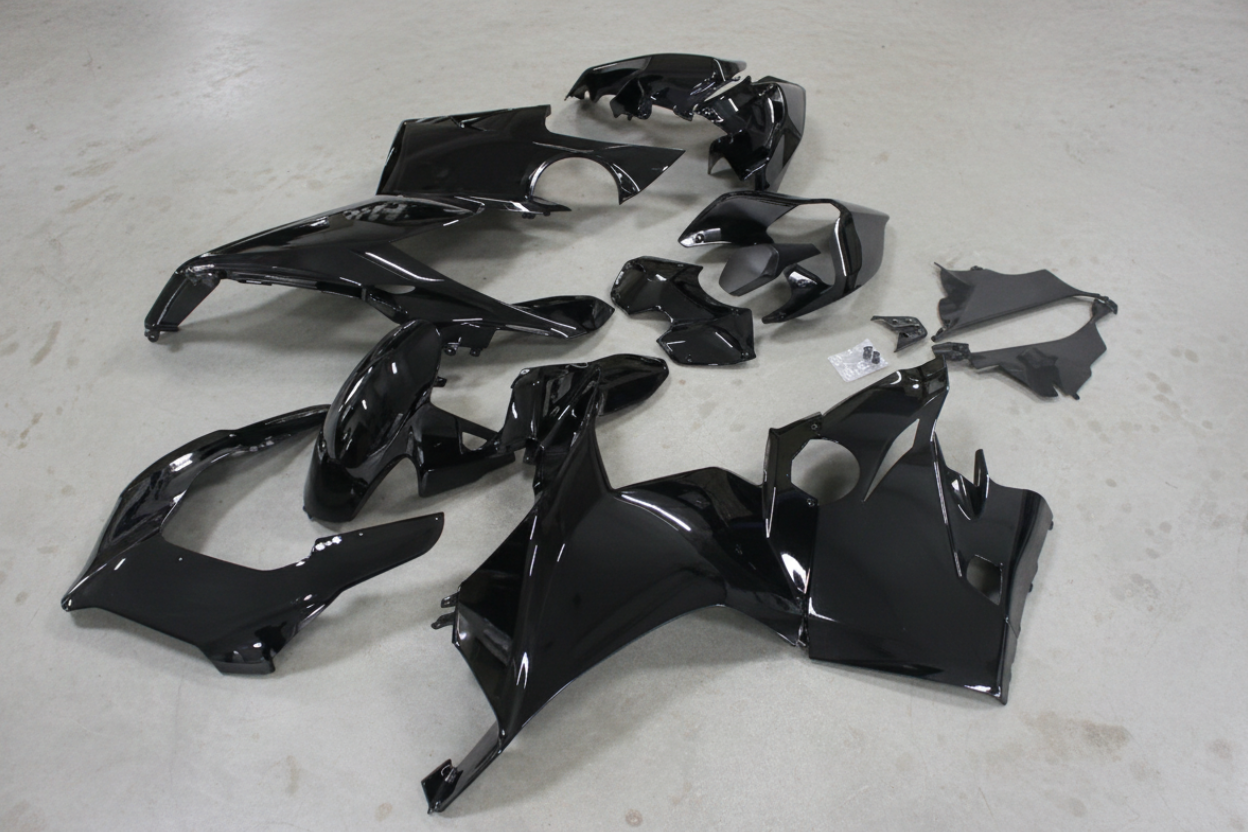 Ducati Panigale V4 Fairing kit (2018-2019) Black at KingsMotorcycleFairings.com