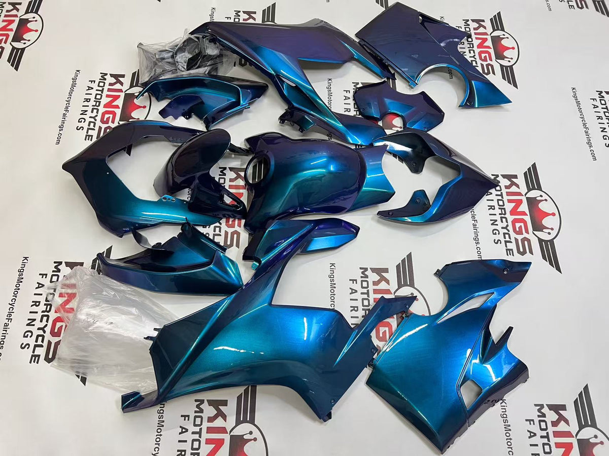 Ducati Panigale V4 Fairings (2018-2019) Chameleon Blue, Purple from KingsMotorcycleFairings.com