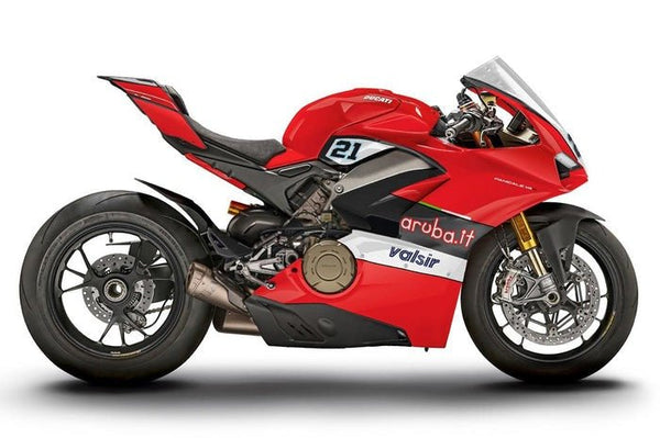 Ducati Panigale V4 Fairings (2018-2019) Red, Black, White Valsir at KingsMotorcycleFairings.com