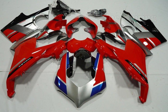 Ducati Panigale V4 Fairings (2018-2019) Red, Silver, Blue, Black at KingsMotorcycleFairings.com