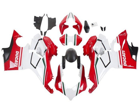 Ducati Panigale V4 Fairing Kit (2018-2019) Red, White, Green, Black at KingsMotorcycleFairings.com!
