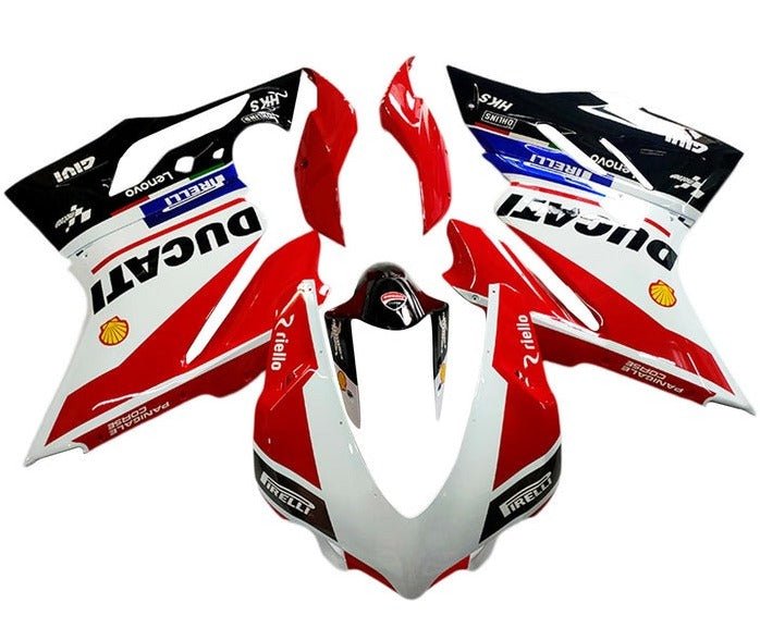 Ducati Panigale V4 Fairings (2018-2019) White, Red, Black at KingsMotorcycleFairings.com