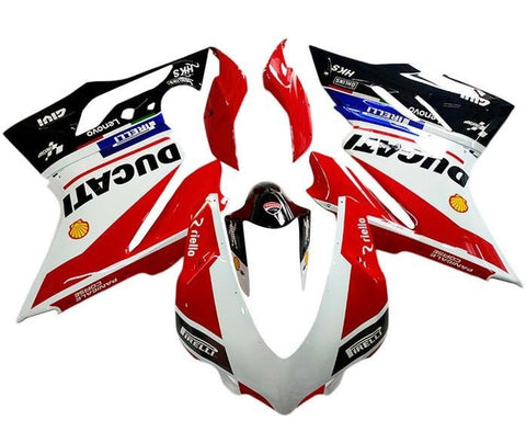 Ducati Panigale V4 Fairings (2018-2019) White, Red, Black at KingsMotorcycleFairings.com