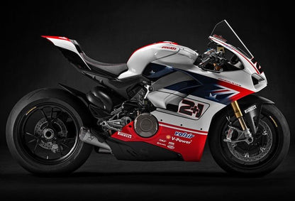 Ducati Panigale V4 Fairings (2018-2019) White, Red, Blue at KingsMotorcycleFairings.com