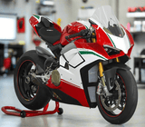Ducati Panigale V4 Fairing kit (2018-2019) White, Red, Green, Black at KingsMotorcycleFairings.com