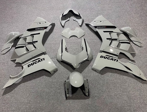 Ducati Panigale V4 Fairings (2020-2021) Gray, Black at KingsMotorcycleFairings.com