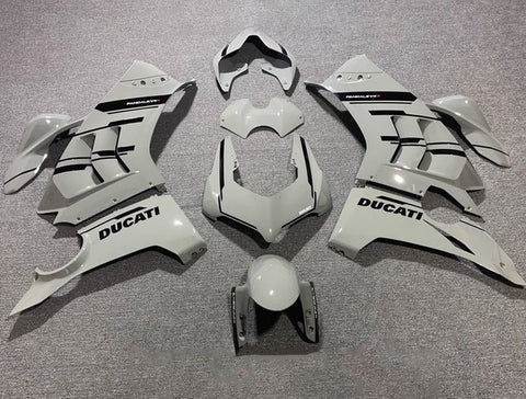 Ducati Panigale V4 Fairings (2020-2021) Gray, Black at KingsMotorcycleFairings.com