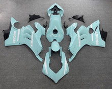 Ducati Panigale V4 Fairing Kit (2020-2021) Light Blue, White at KingsMotorcycleFairings.com