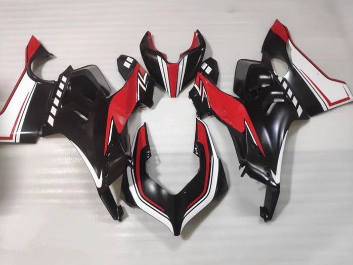 Ducati Panigale V4 Fairings (2020-2021) Matte Black, White, Red at KingsMotorcycleFairings.com