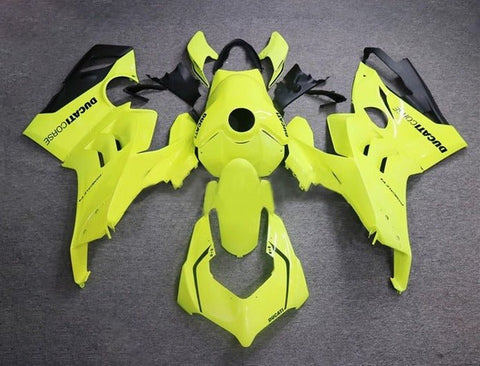Ducati Panigale V4 Fairings (2020-2021) Neon Yellow at KingsMotorcycleFairings.com