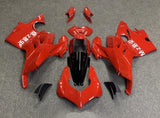 Ducati Panigale V4 Fairings (2020-2021) Red, White Symbols at KingsMotorcycleFairings.com