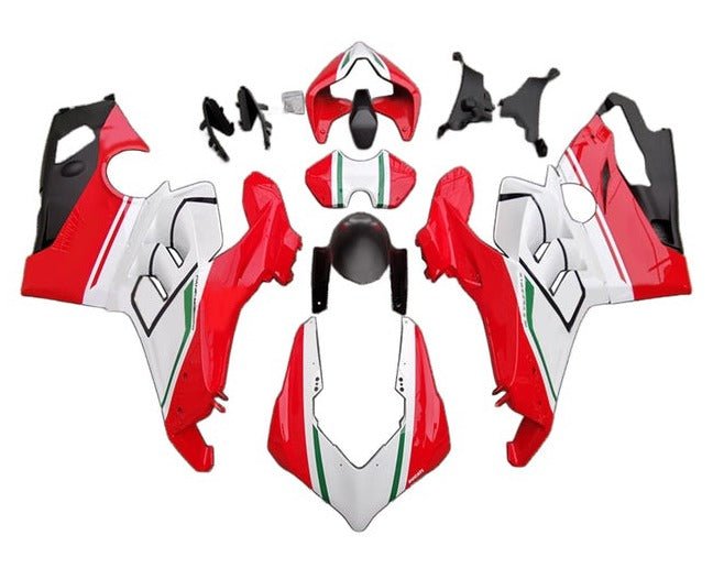 Ducati Panigale V4 Fairing set (2020-2021) Red, White, Green, Black at KingsMotorcycleFairings.com