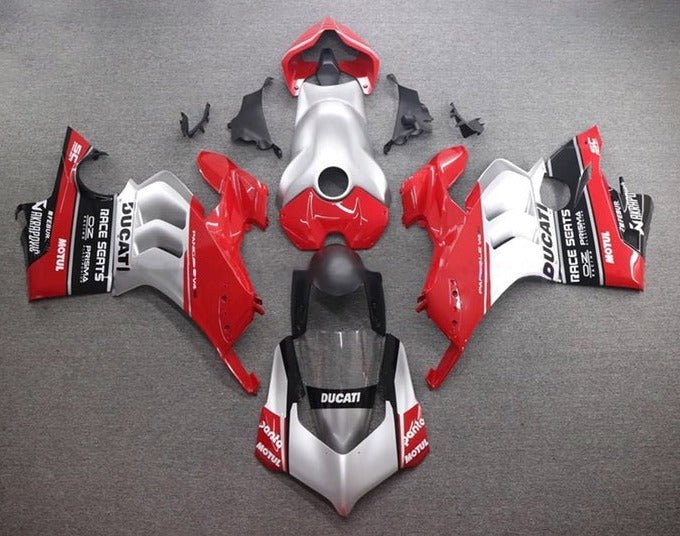 Ducati Panigale V4 Fairing kit (2020-2021) Silver, Red, Black at KingsMotorcycleFairings.com
