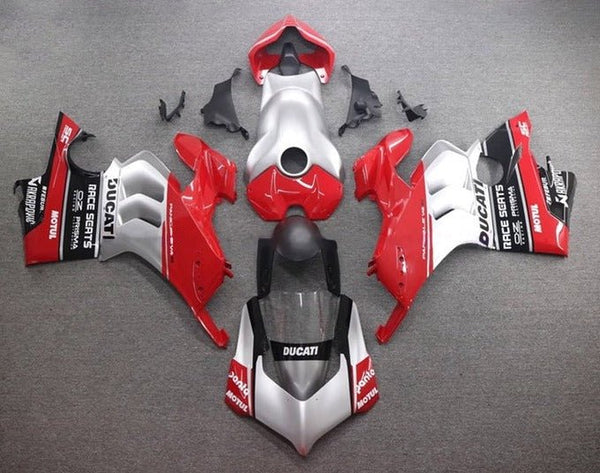 Ducati Panigale V4 Fairings (2020-2021) Silver, Red, Black at KingsMotorcycleFairings.com