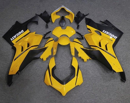 Ducati Panigale V4 Fairing kit (2020-2021) Yellow, Black, White at KingsMotorcycleFairings.com
