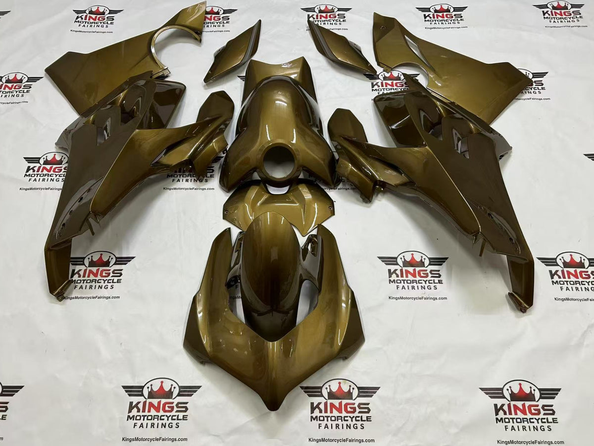 Ducati Panigale V4S Fairing Kit (2020-2021) Gold Midnight at KingsMotorcycleFairings.com