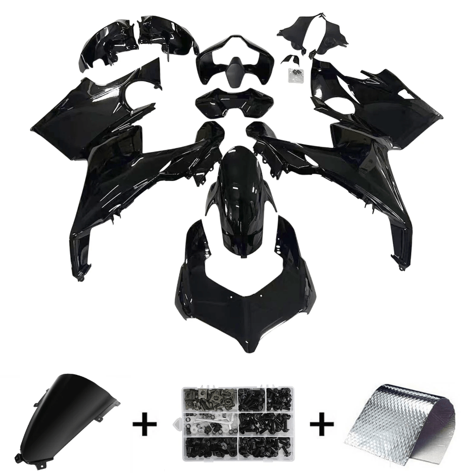 Ducati Panigale V4S Fairing Set (2018-2019) Black at KingsMotorcycleFairings.com