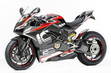 Ducati Panigale V4S Fairing Kit (2018-2019) Black Gloss, White, Red at KingsMotorcycleFairings.com