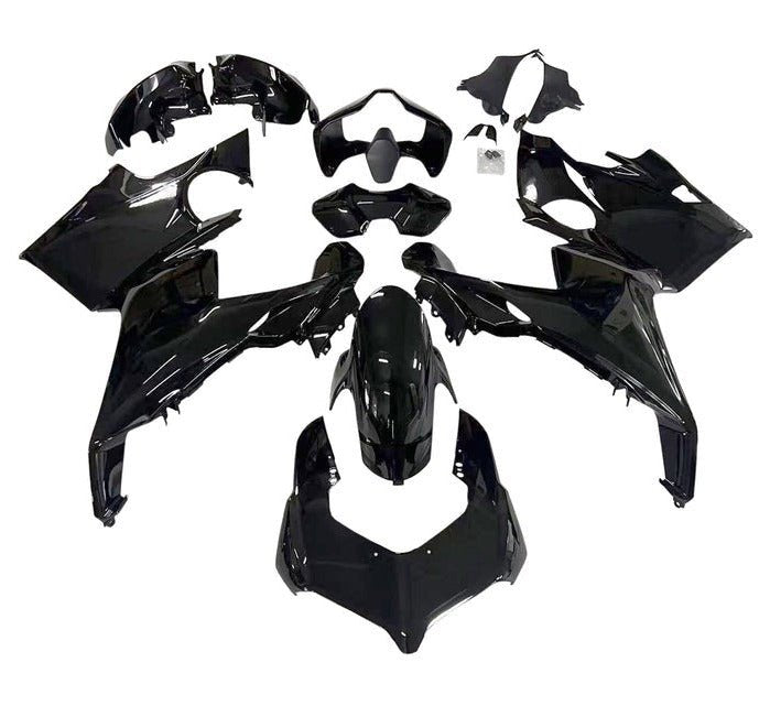 Ducati Panigale V4S Fairing Kit (2018-2019) Black at KingsMotorcycleFairings.com