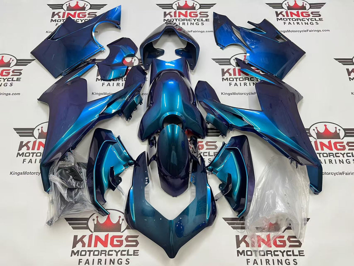 Ducati Panigale V4S Fairings (2018-2019) Chameleon Blue, Purple at KingsMotorcycleFairings.com