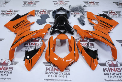 Ducati Panigale V4S Fairings (2018-2019) Orange, Black, Gray at KingsMotorcycleFairings.com
