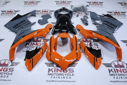 Ducati Panigale V4S Fairings (2018-2019) Orange, Gray, Black at KingsMotorcycleFairings.com