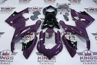 Ducati Panigale V4S Fairings (2018-2019) Purple, Black, Gray at KingsMotorcycleFairings.com
