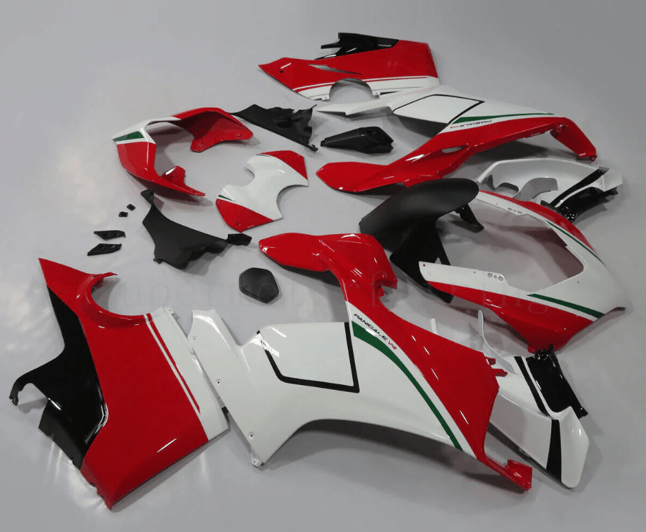 Ducati Panigale V4S Fairing kit (2018-2019) White, Red, Green, Black at KingsMotorcycleFairings.com