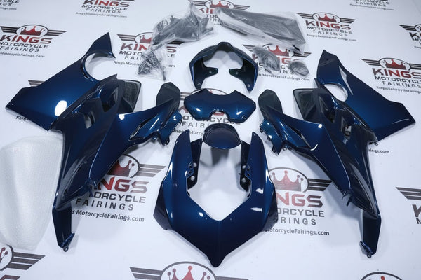 Ducati Panigale V4S Fairings (2020-2021) Blue at KingsMotorcycleFairings.com