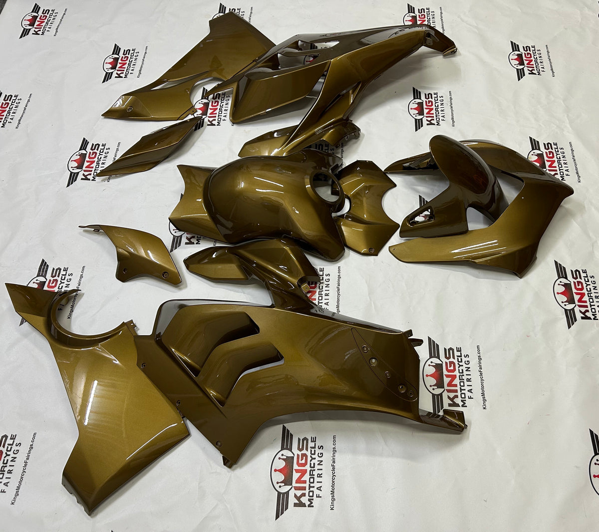 Ducati Panigale V4S Fairings (2020-2021) Gold Midnight at KingsMotorcycleFairings.com