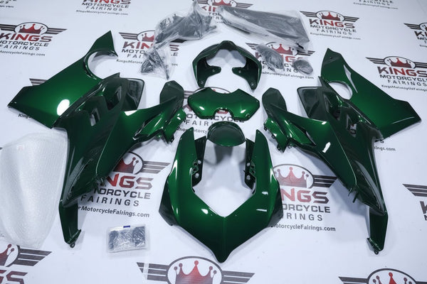 Ducati Panigale V4S Fairings (2020-2021) Green at KingsMotorcycleFairings.com