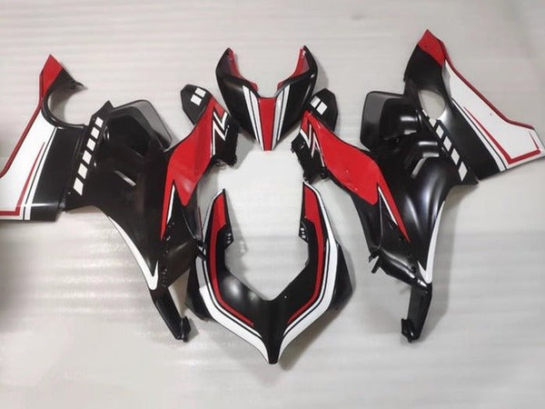 Ducati Panigale V4S Fairings (2020-2021) Matte Black, White, Red at KingsMotorcycleFairings.com