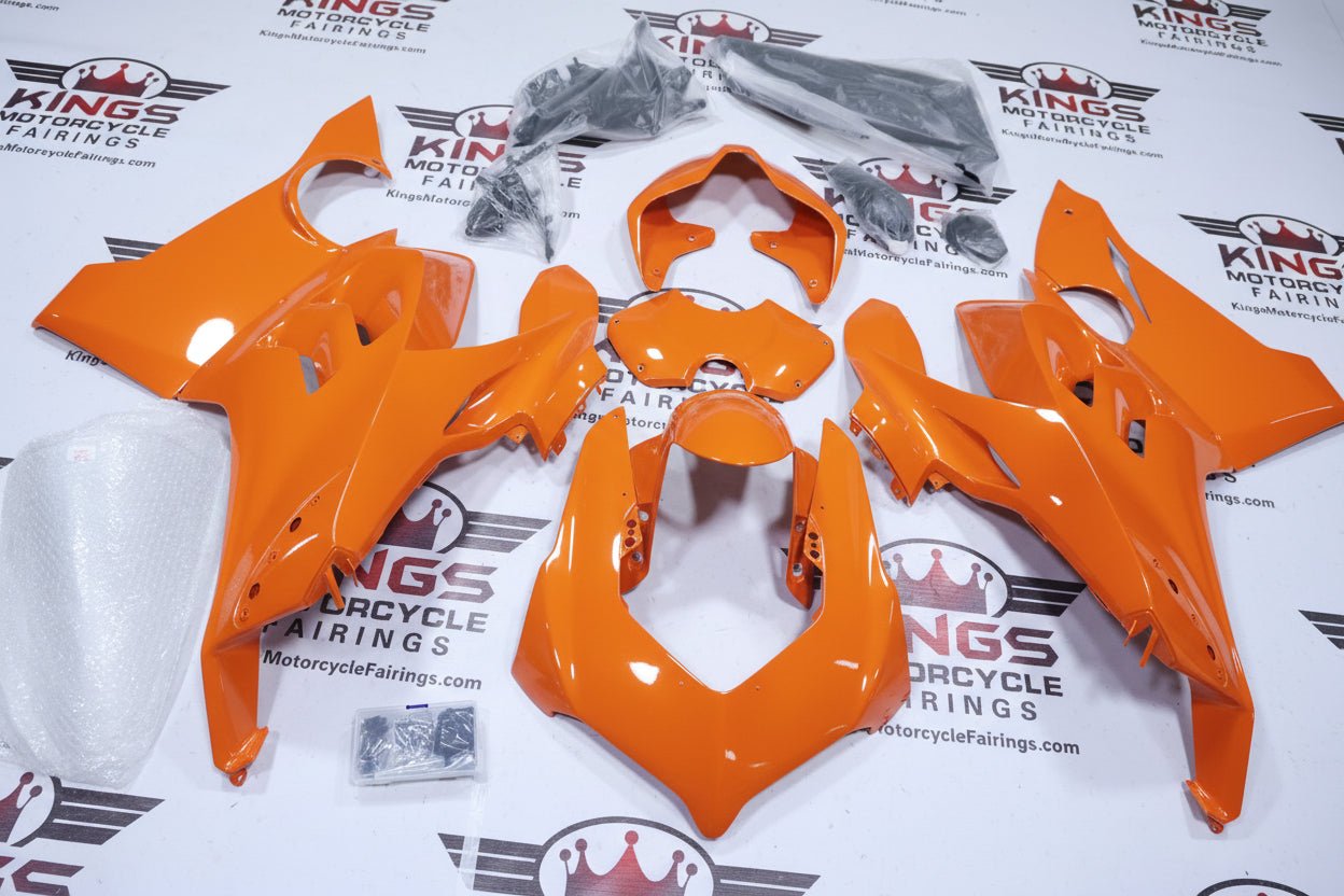 Ducati Panigale V4S Fairings (2020-2021) Orange at KingsMotorcycleFairings.com