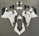 Ducati Panigale V4S Fairings (2020-2021) Pearl White from KingsMotorcycleFairings.com