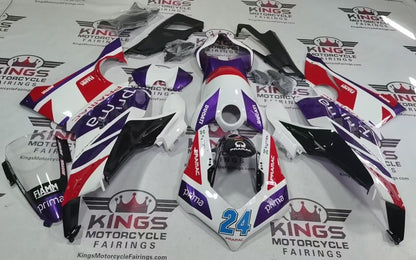 Ducati Panigale V4S Fairings (2020-2021) White, Red, Purple Pramac from KingsMotorcycleFairings.com