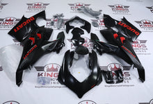 Ducati Panigale V4S Fairings (2022-2024) Satin Black, Red at KingsMotorcycleFairings.com