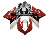 Ducati 1199 Fairings (2011-2014) Red, White & Black Audi Dunlop at KingsMotorcycleFairings.com