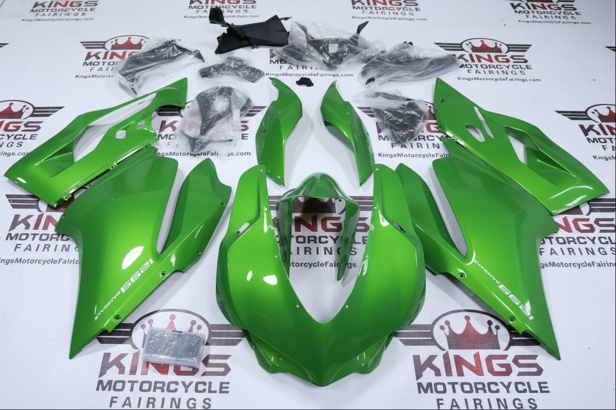 Ducati 1299 Panigale Fairing Kits (2015-2020) Green Metallic from KingsMotorcycleFairings.com