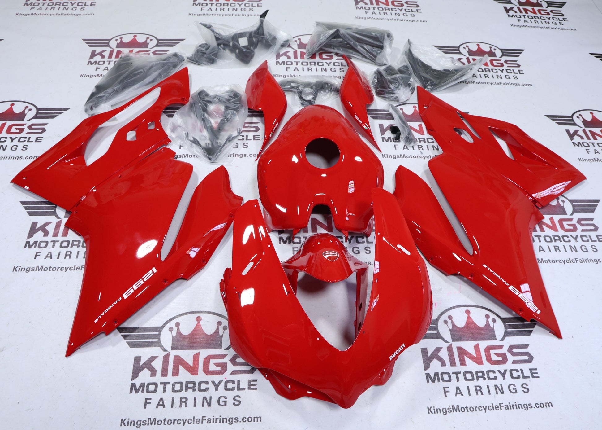 Ducati 1299 Panigale Fairings (2015-2020) Gloss Red at KingsMotorcycleFairings.com