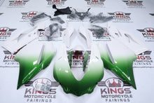 Ducati 1299 Panigale Fairings (2015-2020) Green, White Fade from KingsMotorcycleFairings.com