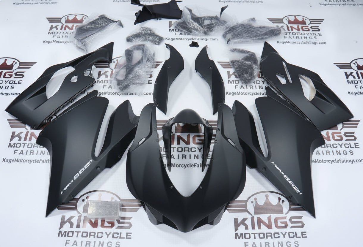 Ducati 1299 Panigale Fairings (2015-2020) Matte Black from KingsMotorcycleFairings.com